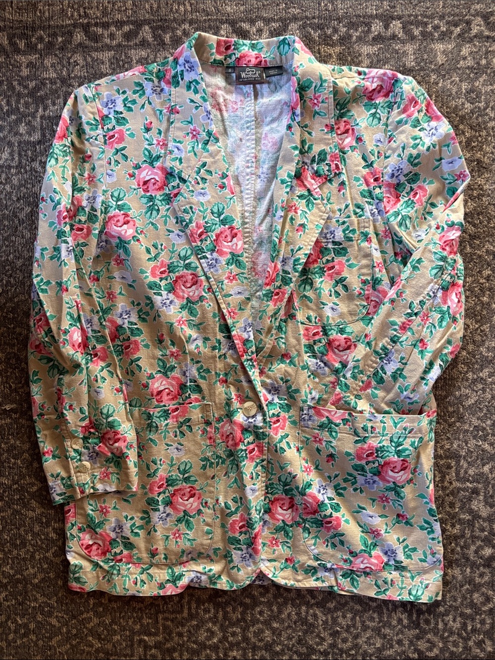 Vintage Woolrich Floral Blazer Size S
